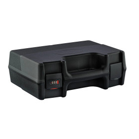 MALETTE NOIRE POUR ARMES DE POING AVEC FERMETURE À CODE  Chez DEVILLE ARMORY. Votre armurerie en ligne.