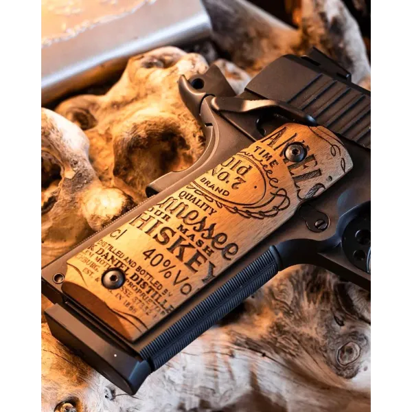 Mbt Grips PLAQUETTES BOIS PT1911 JACK DANIEL'S