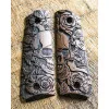 Mbt Grips PLAQUETTES BOIS PT1911 SKULL