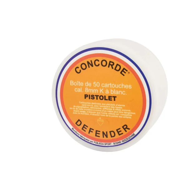 Concorde Defender Boîte de 50 cartouches 8 mm PAK