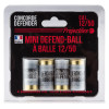 4 cartouches Mini Defend-Ball cal. 12/50 à balle Elastomere Bior  Chez DEVILLE ARMORY. Votre armurerie en ligne.