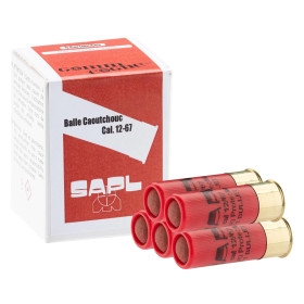 Cartouches Gomm-Cogne 12/67 à balle caoutchouc  Chez DEVILLE ARMORY. Votre armurerie en ligne.
