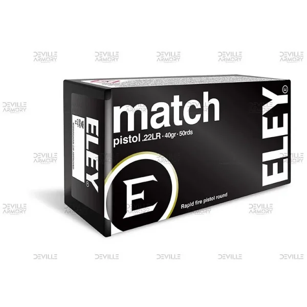 50 Cartouches Cartouches Eley Match Pistol cal. 22 LR