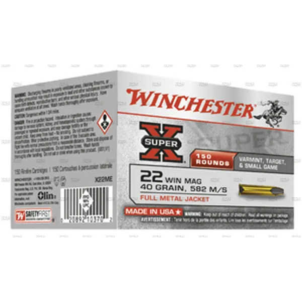 Winchester Munitions Super-X creuse cal. 22 Win Magnum