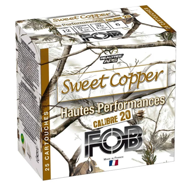 Cartouches Fob Sweet Copper haute performance - Cal. 20/70