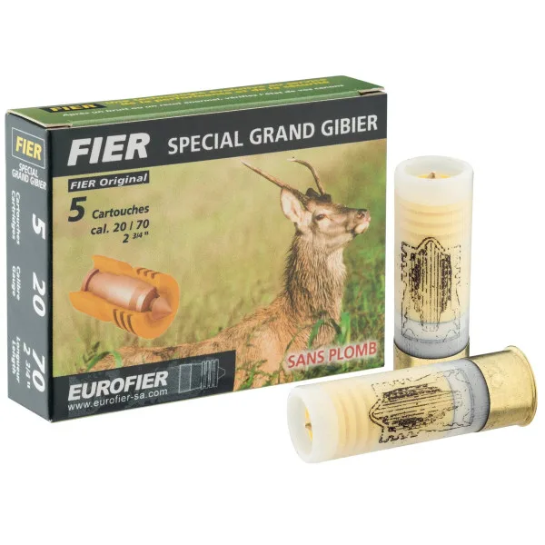 Cartouches Fier à balle Classic 20 g sans plomb - Cal. 20/70