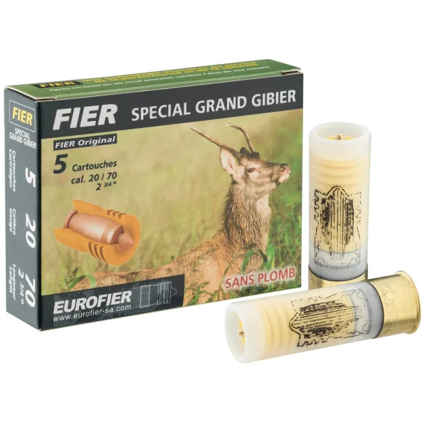 Cartouches Fier à balle Classic 20 g sans plomb - Cal. 20/70