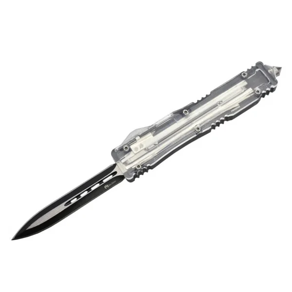 Couteau automatique OTF transparent