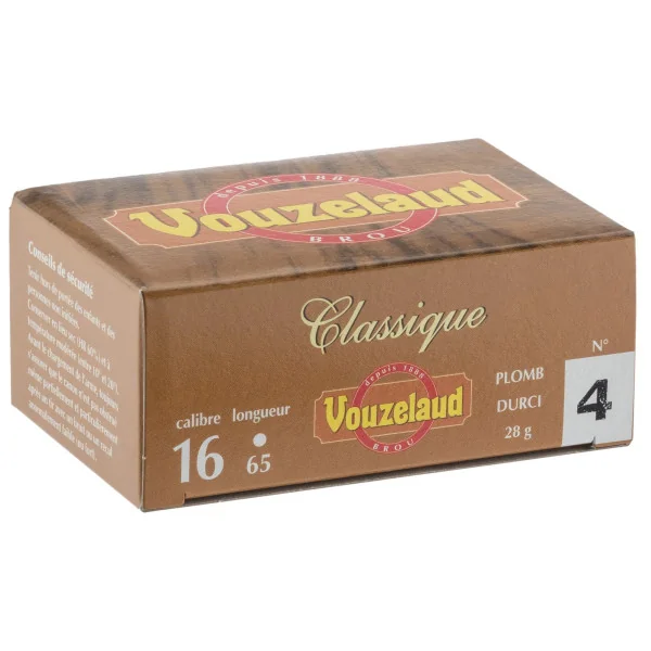 Cartouches Vouzelaud - Classique petit culot - Cal. 16/65