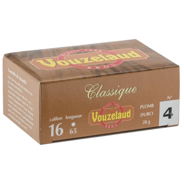 Cartouches Vouzelaud - Classique petit culot - Cal. 16/65
