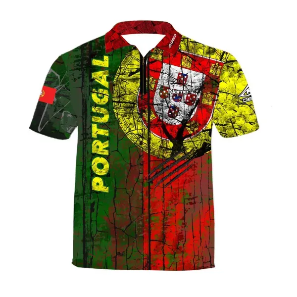 DED Portugal Theme Casual T-Shirt - taille 4XL