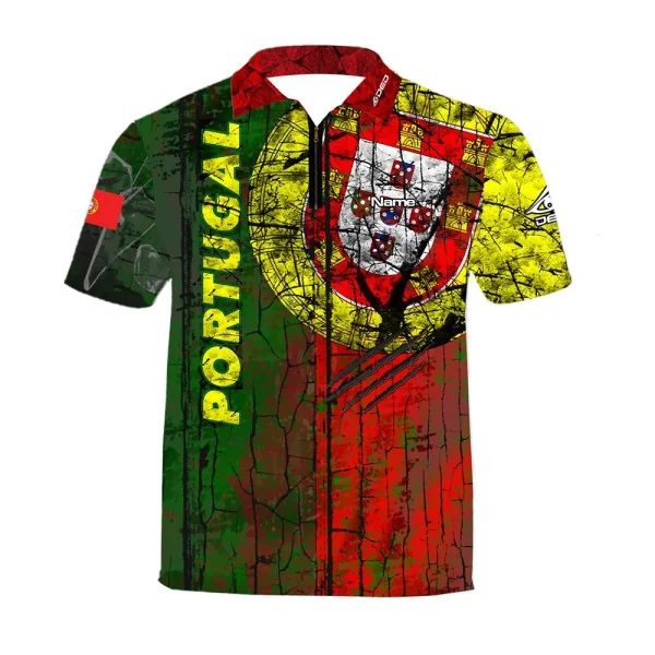 DED Portugal Theme Casual T-Shirt - taille 4XL