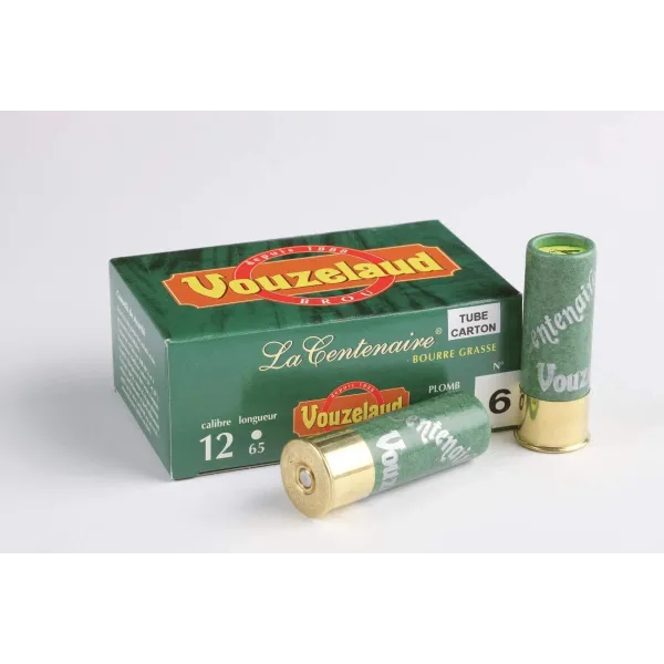 Cartouches Vouzelaud - La Centenaire tube carton - Cal. 12/65