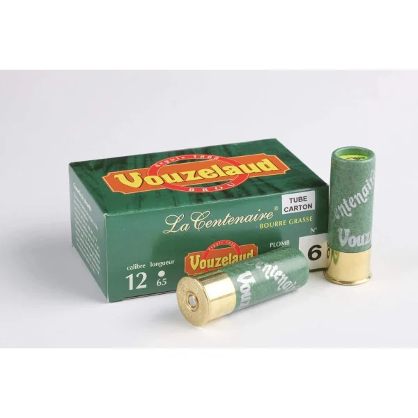Cartouches Vouzelaud - La Centenaire tube carton - Cal. 12/65