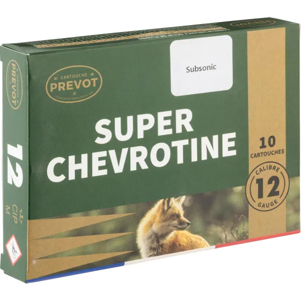Cartouches Prevot chevrotines subsonique - Cal. 12/67