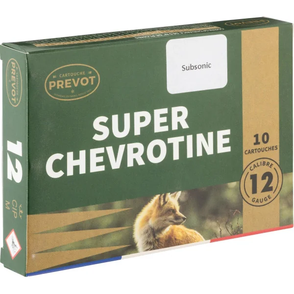 Cartouches Prevot chevrotines subsonique - Cal. 12/67