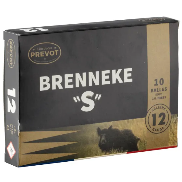 Cartouche Prevot à balle Brenneke-S - Cal. 12/70