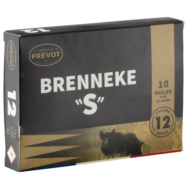 Cartouche Prevot à balle Brenneke-S - Cal. 12/70