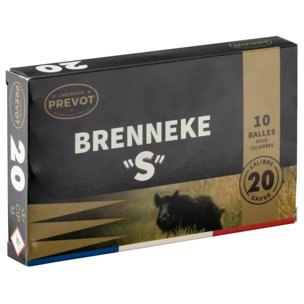 Cartouches Prevot Brenneke-S cal. 20 (réf. MP521)
