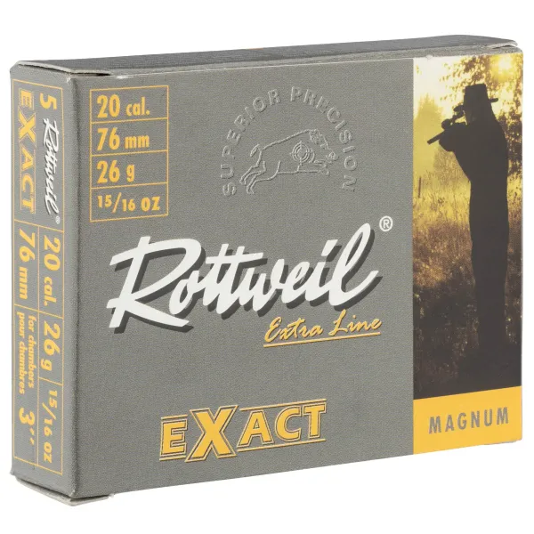 Cartouches Rottweil Exact Magnum - Cal. 20/76