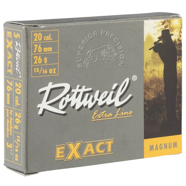 Cartouches Rottweil Exact Magnum - Cal. 20/76