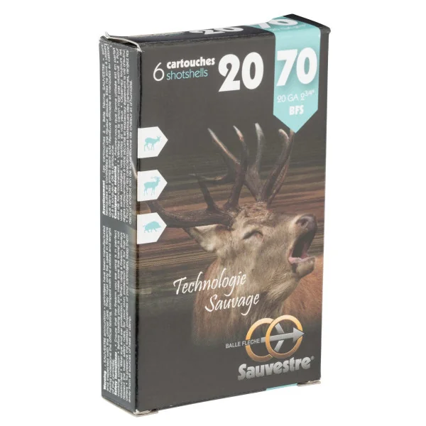 Cartouches Sauvestre gros gibier - Cal. 20/70