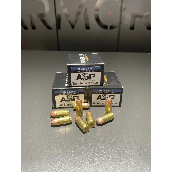 Boites de 20 Nosler JHP 9x19 147Gr