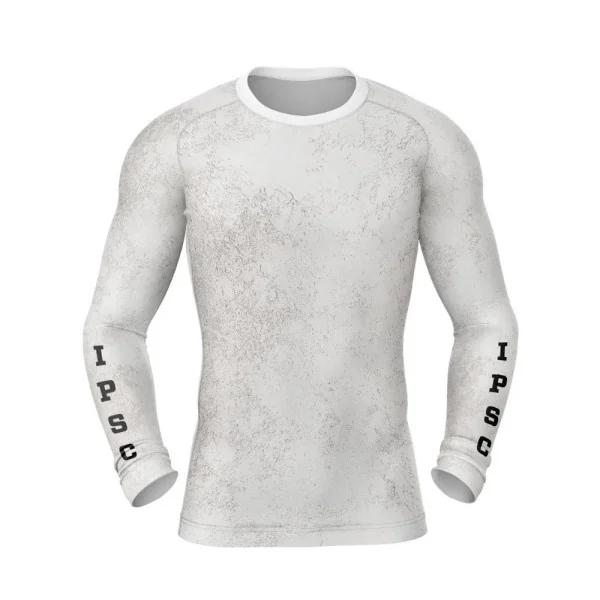 T-shirt compression manches longues DED IPSC Competition - Blanc