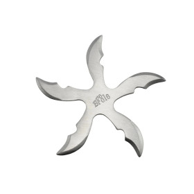 Shuriken 5 branches acier 420 silver  Chez DEVILLE ARMORY. Votre armurerie en ligne.
