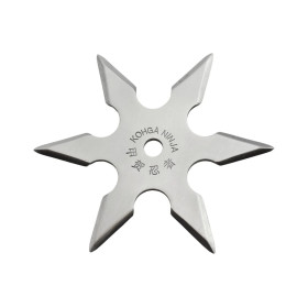 Shuriken 6 branches acier 420 silver  Chez DEVILLE ARMORY. Votre armurerie en ligne.