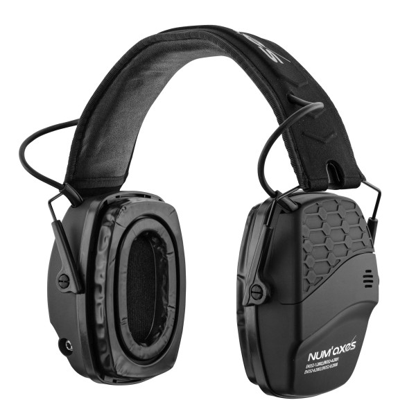 Casque antibruit Bluetooth NUM'AXES CAS1036 Noir  Chez DEVILLE ARMORY. Votre armurerie en ligne.