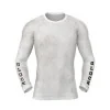 DED GLOCK T-shirt de compression à manches longues de compétition Blanc, taille : M, Type de vêtements : Enfants
