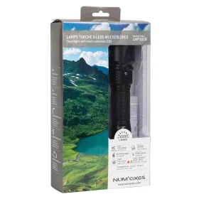 Lampe Tactique rechargeable NUM'AXES 3 Led Blanche-Rouge-Verte