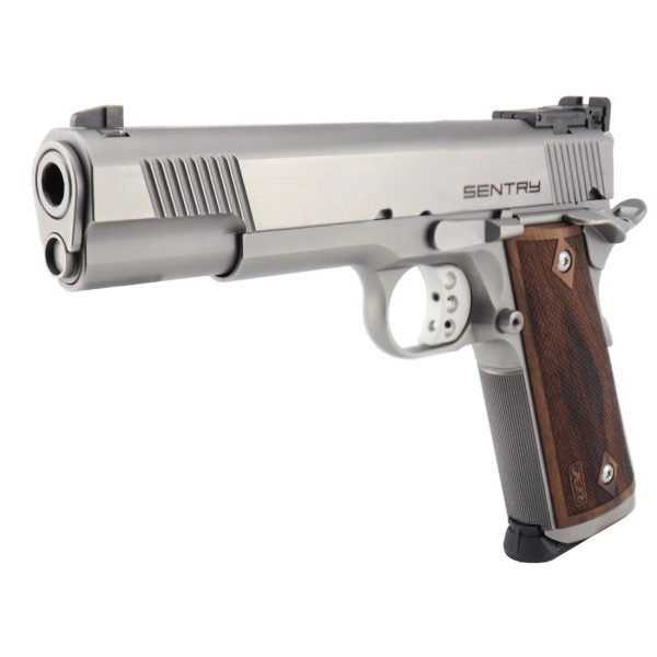 Pistolet STP Sentry 5.0 45Acp INOX  Chez DEVILLE ARMORY. Votre armurerie en ligne.