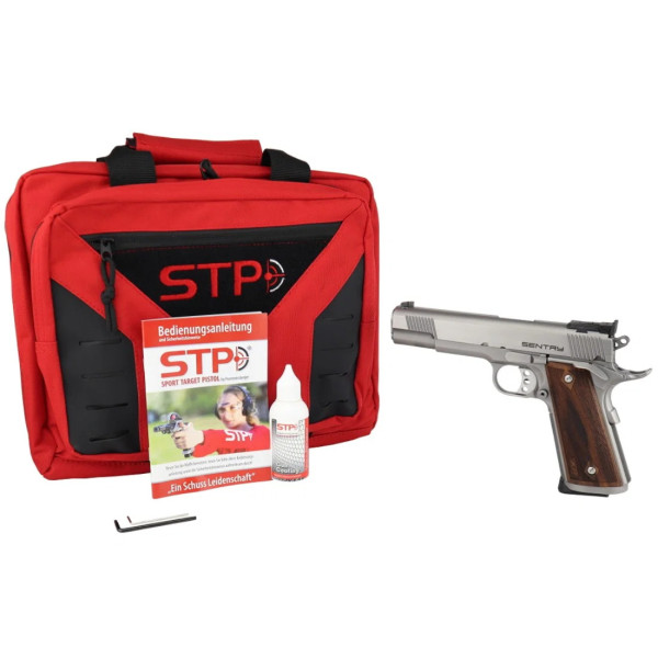 Pistolet STP Sentry 5.0 9x19 INOX  Chez DEVILLE ARMORY. Votre armurerie en ligne.