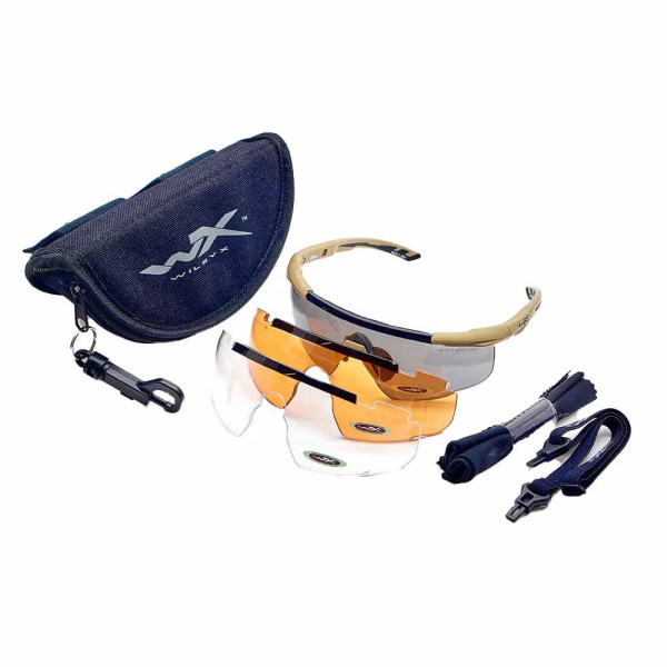 Wiley X 308T SABRE ADV. Lunettes à monture fumée/claire/rouille bronzée  Chez DEVILLE ARMORY. Votre armurerie en ligne.