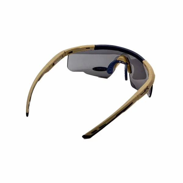 Wiley X 308T SABER ADV. Smoke/Clear/Rust Tan Frame Glasses