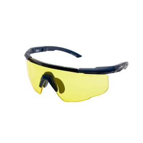 Wiley X 300 SABRE ADV. Monture jaune noir mat avec lunettes de sac  Chez DEVILLE ARMORY. Votre armurerie en ligne.