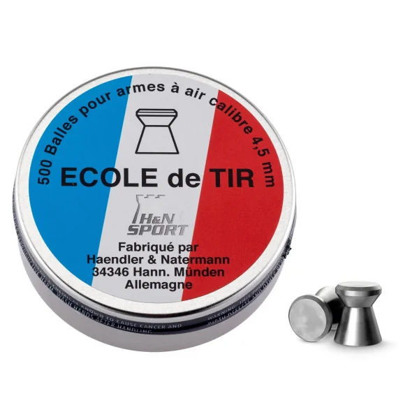 H & N Sport Carton de 25000 Plombs Ecole de tir 4,5 mm "4.49"