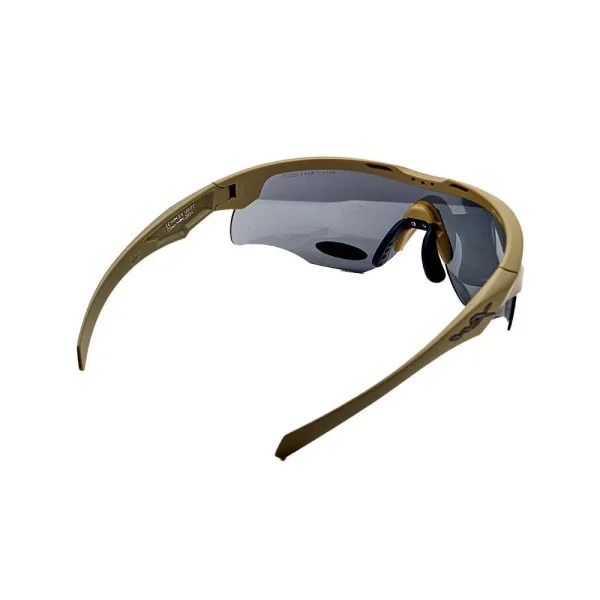 Wiley X 2862 ROGUE COMM Grey/Clear/Rust Tan Frame Glasses