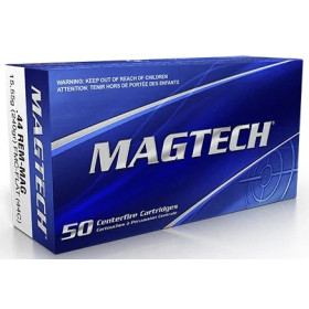 50 Cartouches MAGTECH 44 REM MAG 240GR FMJ FLAT  Chez DEVILLE ARMORY. Votre armurerie en ligne.