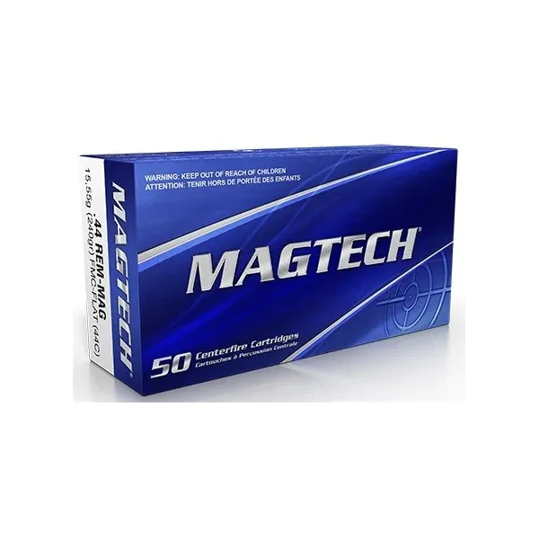 50 Cartouches MAGTECH 44 REM MAG 240GR FMJ FLAT