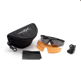 Wiley X 3502 VAPOR 2.5 Gris/Clair/Rouille claire Cadre noir mat  Chez DEVILLE ARMORY. Votre armurerie en ligne.