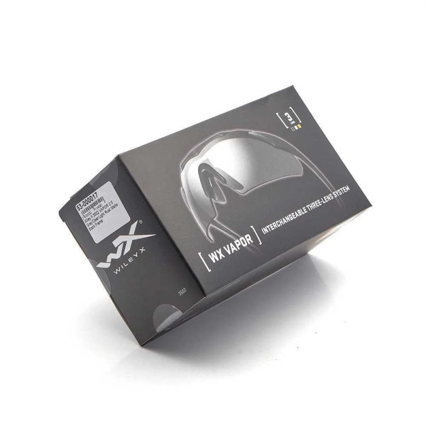 Wiley X 3502 VAPOR 2.5 Gris/Clair/Rouille claire Cadre noir mat  Chez DEVILLE ARMORY. Votre armurerie en ligne.