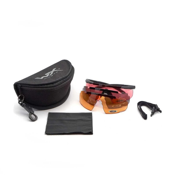 Wiley X 309 SABRE ADV Cadre Noir Mat Fumée/Rouille/Vermillon  Chez DEVILLE ARMORY. Votre armurerie en ligne.