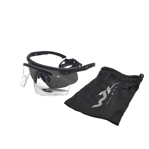 Wiley X 317 SABER ADV Smoke/Clear Matte Black Frame