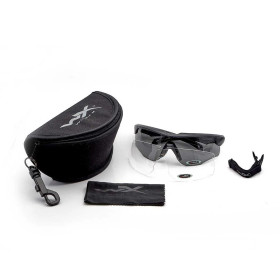 Cadre Wiley X 2801 ROGUE gris/noir mat transparent  Chez DEVILLE ARMORY. Votre armurerie en ligne.