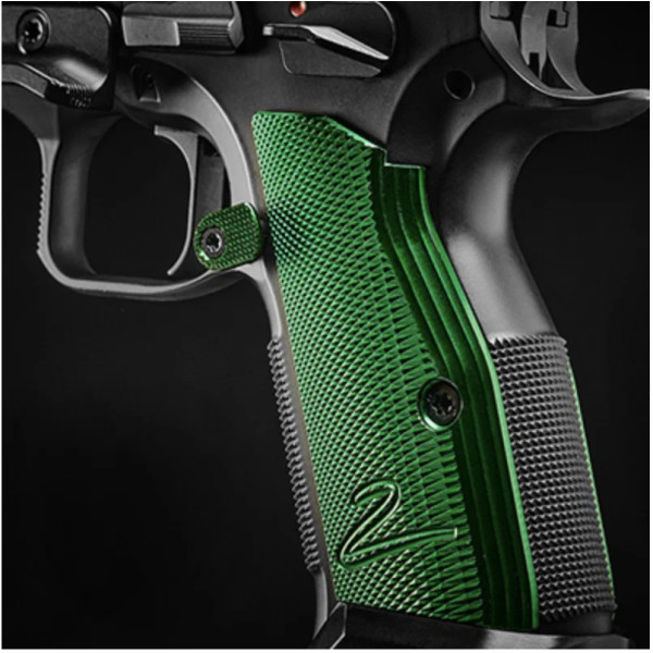 Pistolet CZ TS2 Racing Green 9x19  Chez DEVILLE ARMORY. Votre armurerie en ligne.