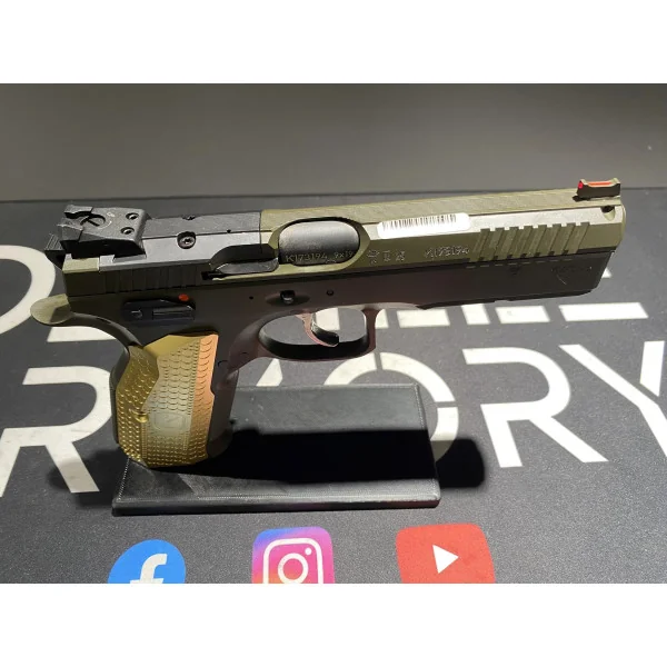 Pistolet Cz Shadow 2 OR Cerakote Grenn 9x19 + Plaquette custom