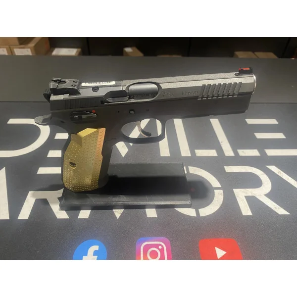 Pistolet Cz Shadow 2 Bushing OR Cerakote Cobalt 9x19 + Plaquette custom